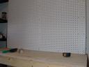 Perforated board installed