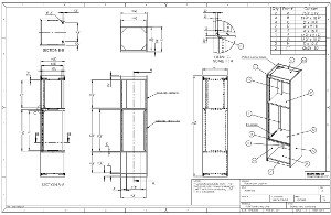 Rack cabinet drawings