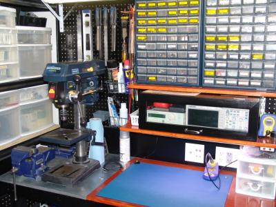 Workbench with cabinet